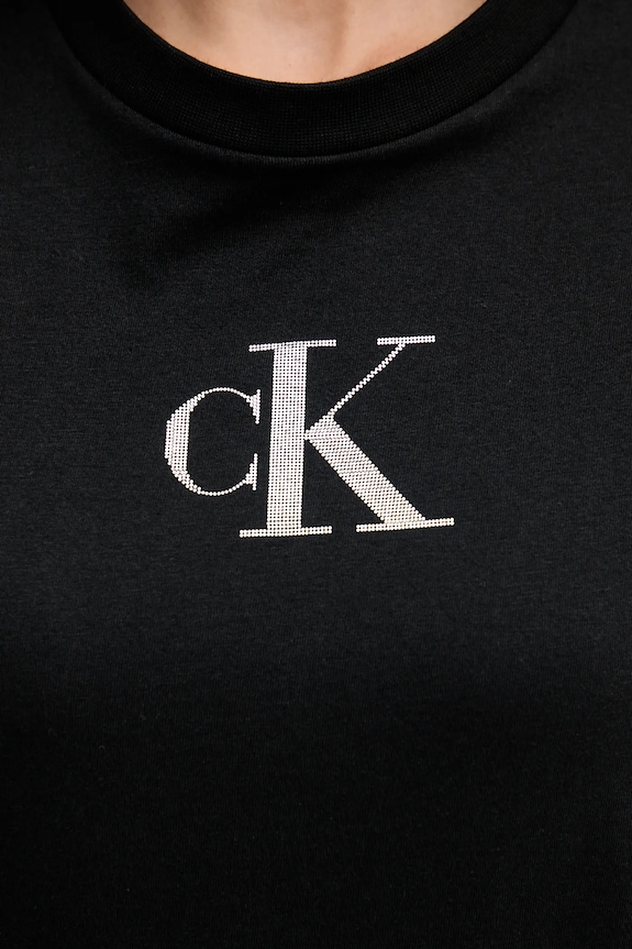 Calvin Klein Jeans t-shirt in cotone LV047E804G nero