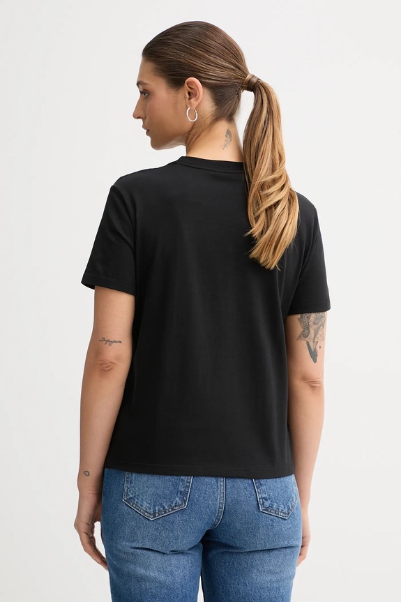 Ρούχα Βαμβακερό μπλουζάκι Calvin Klein Jeans LV047E804G μαύρο