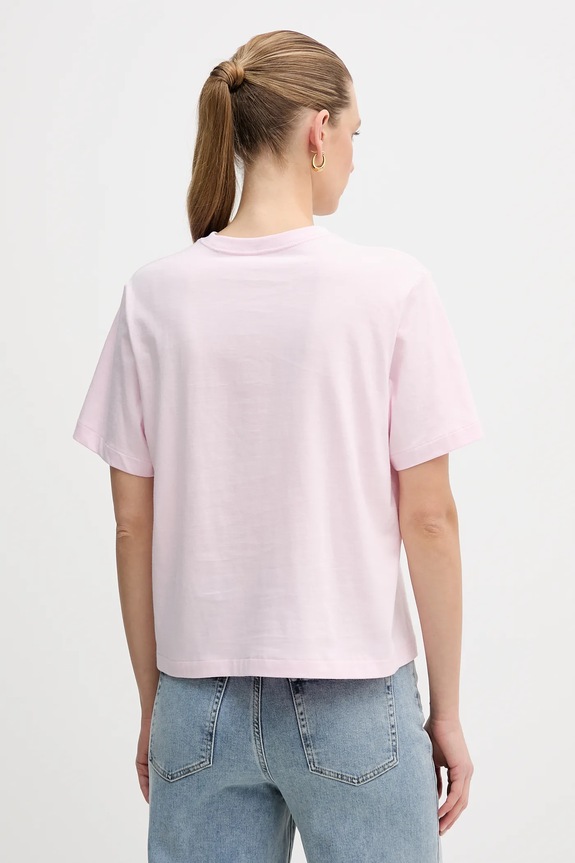 Odzież Calvin Klein Jeans T-shirt damski bawełniany LV047E811G różowy