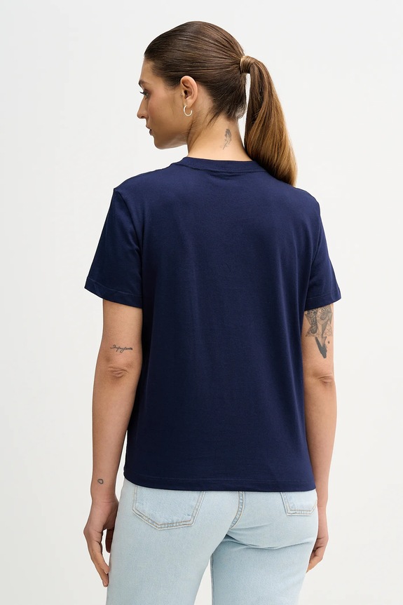 Дрехи Памучна тениска Calvin Klein Jeans LV047E821G тъмносин