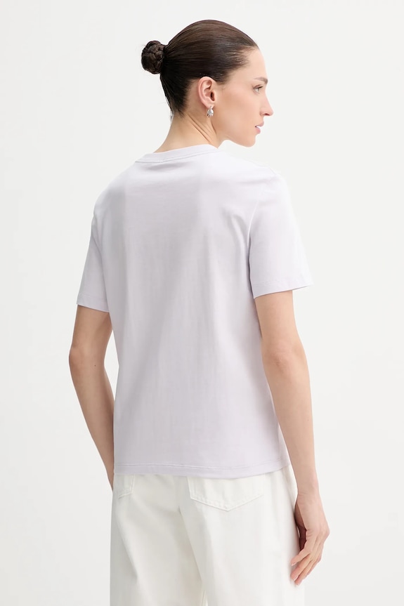Îmbrăcăminte Calvin Klein Jeans tricou din bumbac LV047E809G violet