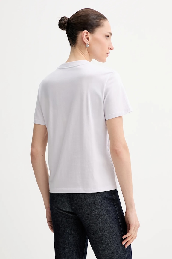 Oblečenie Bavlnené tričko Calvin Klein Jeans LV047E827G fialová