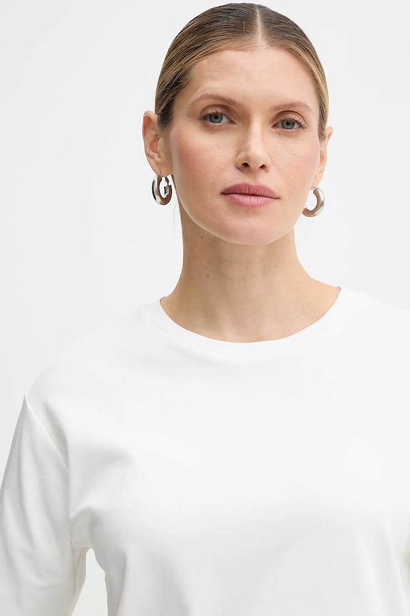 Bavlnené tričko Weekend Max Mara MULTID biela 2615941031600