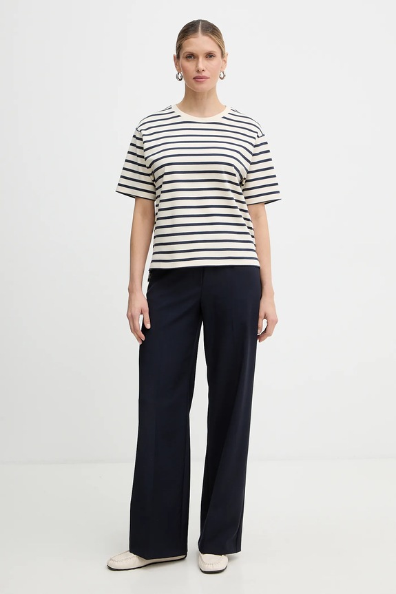 Bavlnené tričko Weekend Max Mara MULTID 2615941031600 béžová SS26