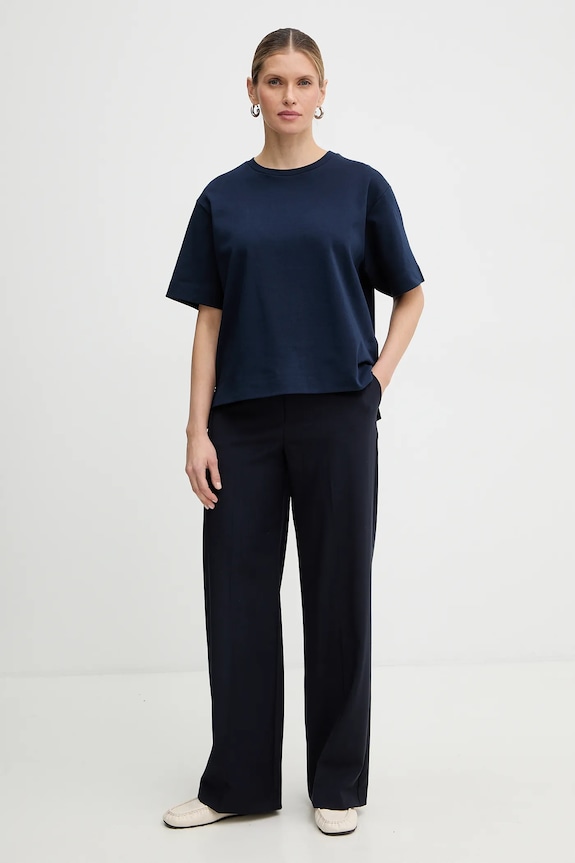 Weekend Max Mara tricou din bumbac MULTID 2615941031600 bleumarin SS26