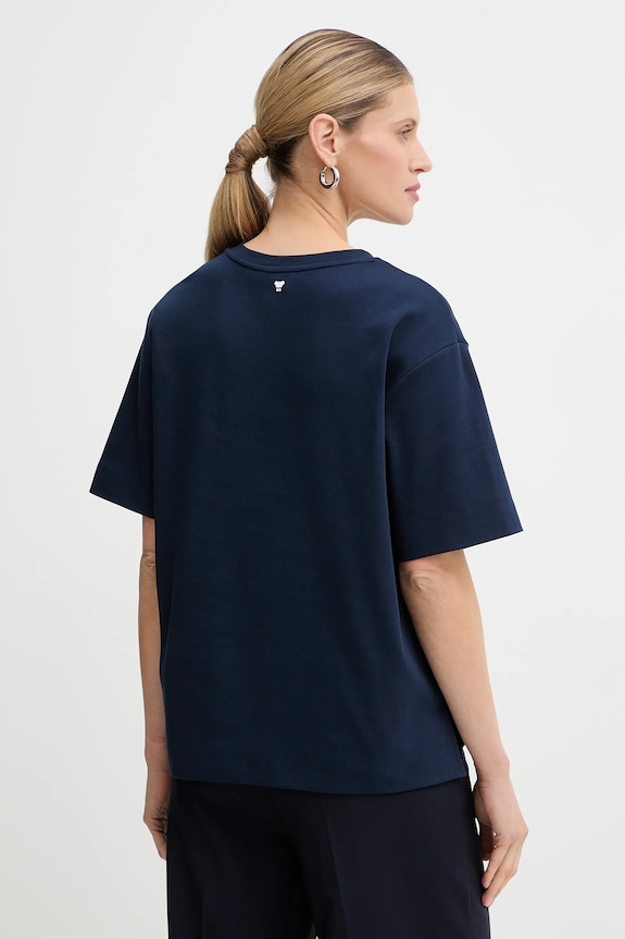 Îmbrăcăminte Weekend Max Mara tricou din bumbac MULTID 2615941031600 bleumarin