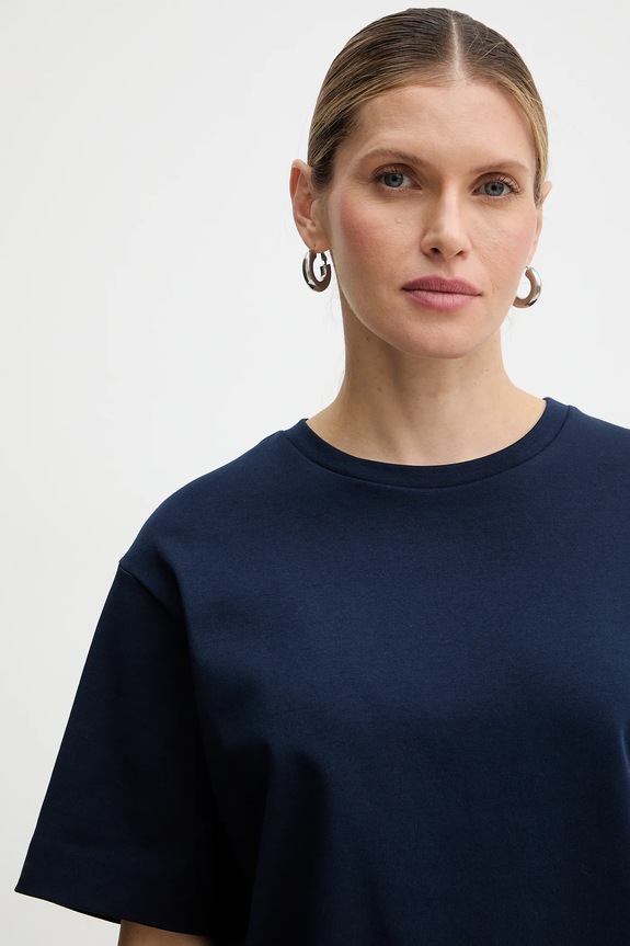 Weekend Max Mara tricou din bumbac MULTID bleumarin 2615941031600