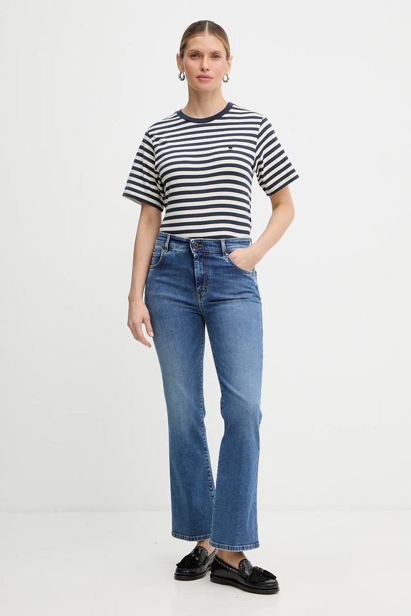 Bavlnené tričko Weekend Max Mara VENACO 2615971031600 béžová SS26
