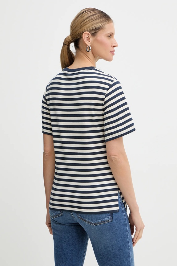 Oblečenie Bavlnené tričko Weekend Max Mara VENACO 2615971031600 béžová