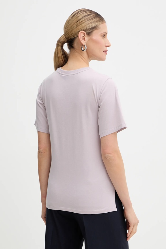 Oblečenie Bavlnené tričko Weekend Max Mara VENACO 2615971031600 fialová