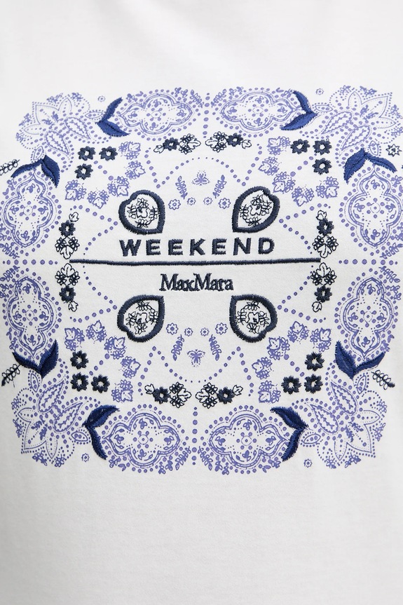 Bavlnené tričko Weekend Max Mara WEST 2615971041600 biela
