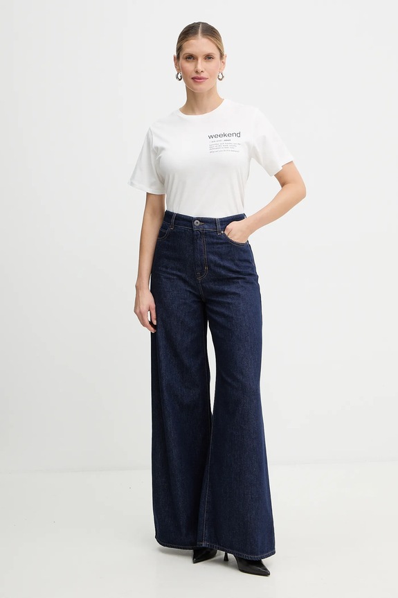 Bavlnené tričko Weekend Max Mara TENUE 2615971051600 biela SS26