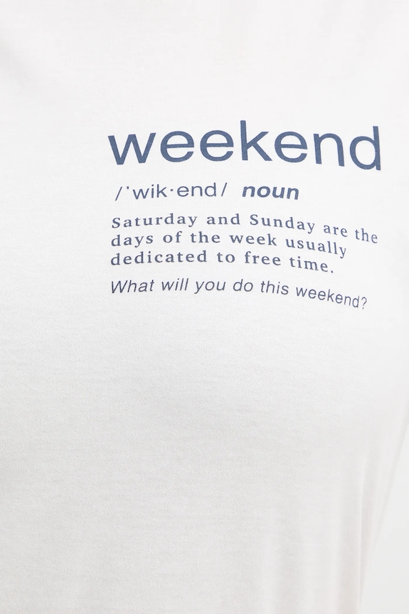 Bavlnené tričko Weekend Max Mara TENUE 2615971051600 biela