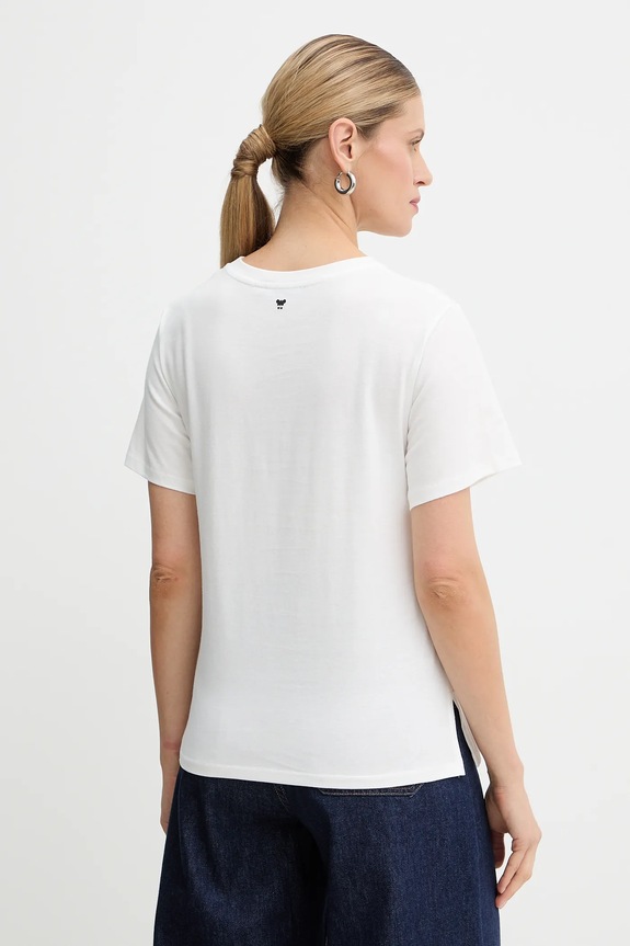 Oblečenie Bavlnené tričko Weekend Max Mara TENUE 2615971051600 biela