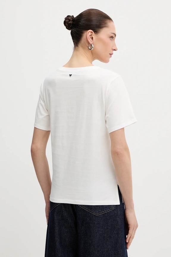 Oblečenie Bavlnené tričko Weekend Max Mara TENUE 2615971051600 biela