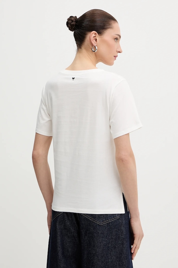 Oblečenie Bavlnené tričko Weekend Max Mara TENUE 2615971051600 biela
