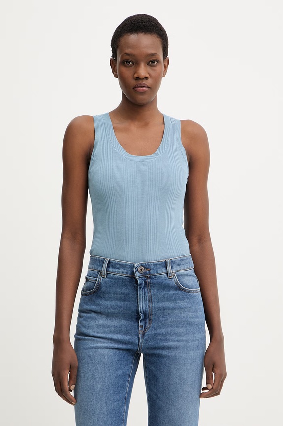 Weekend Max Mara top femei cu vâscoză COSE albastru 2615361012600