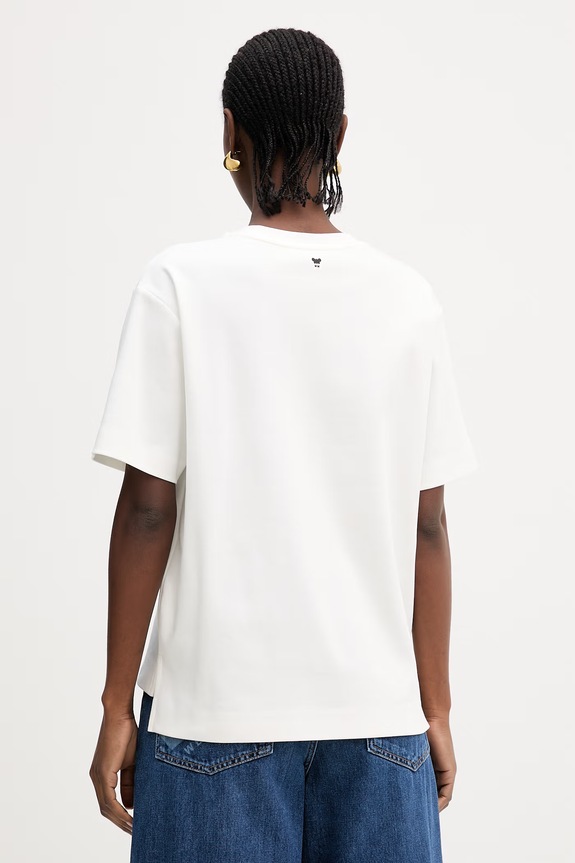 Odzież Weekend Max Mara t-shirt bawełniany MULTID 2615941022600 biały