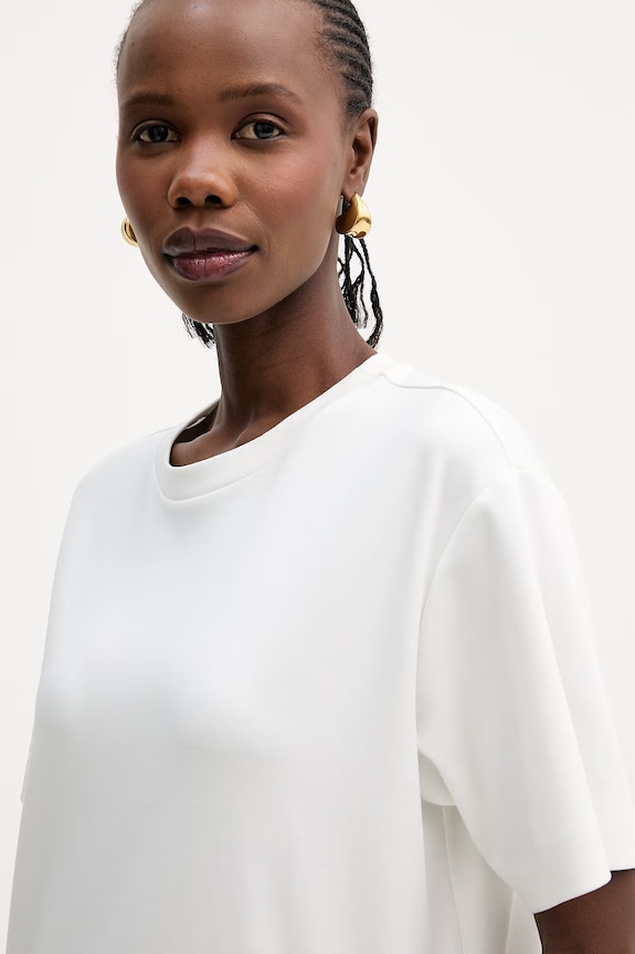 Weekend Max Mara t-shirt bawełniany MULTID biały 2615941022600