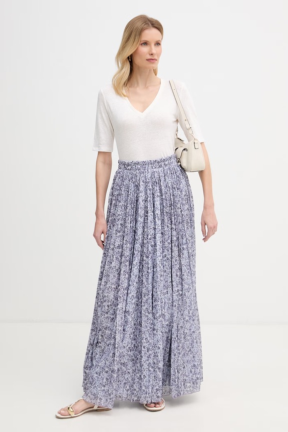 Weekend Max Mara t-shirt damski bawełniany OPZIONE 2615941042600 beżowy SS26