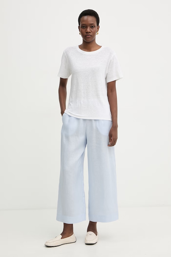 Weekend Max Mara majica ženska lanena PELOTA 2615941052600 bež SS26