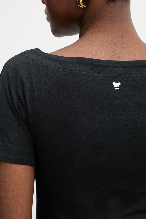 Weekend Max Mara t-shirt damski bawełniany MULTIG 2615941122600 czarny