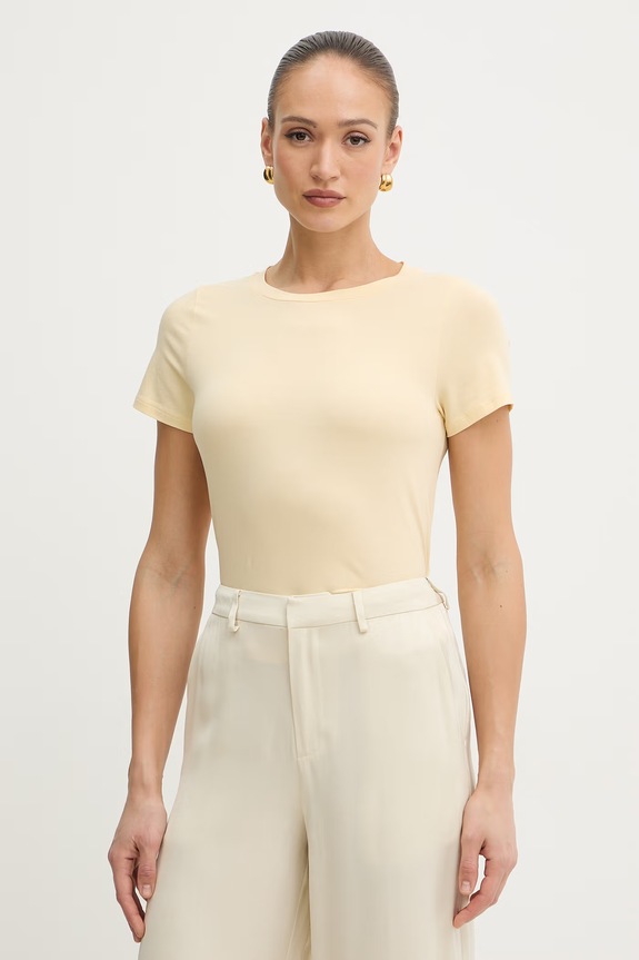 Weekend Max Mara tricou MULTIF uni galben 2615971012600