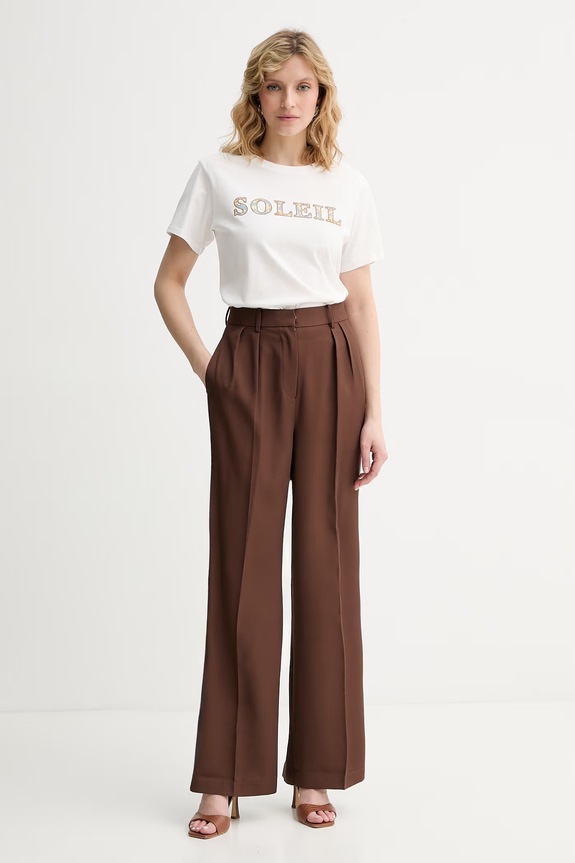 Weekend Max Mara tricou din bumbac BORA 2615971042600 alb SS26
