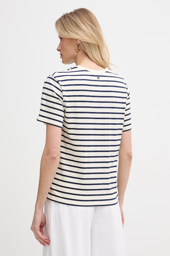 Odzież Weekend Max Mara t-shirt bawełniany BORA 2615971042600 beżowy