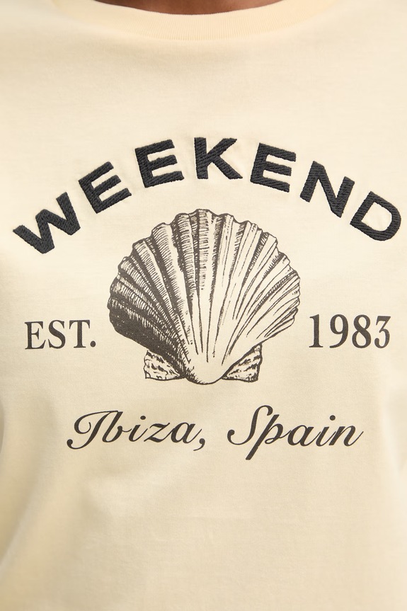 Βαμβακερό μπλουζάκι Weekend Max Mara BORA 2615971042600