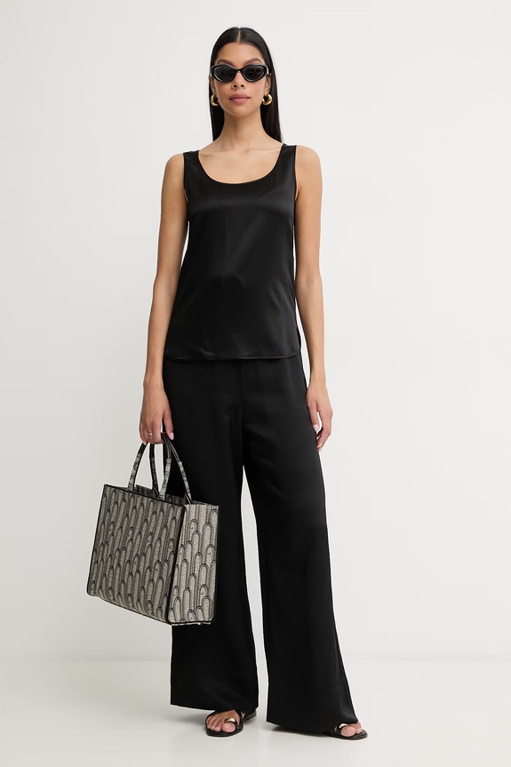 MM by Max Mara top da donna in seta PAN 2616161017600 nero SS26