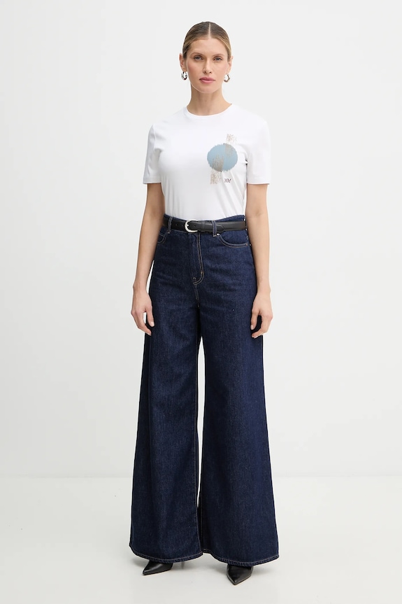 Tričko MM by Max Mara NEGOZI 2616941057600 biela SS26