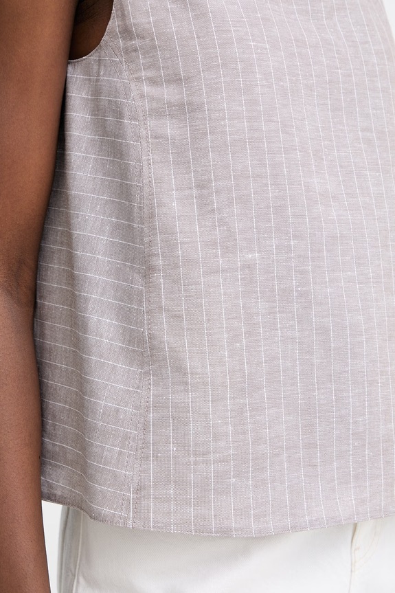 MM by Max Mara női blúz lenvászonnal CALIGA 2616161018600 bézs