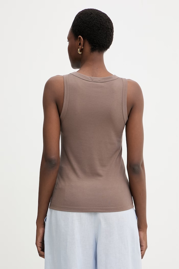 Ruházat MM by Max Mara Top női SETA 2616941058600 barna