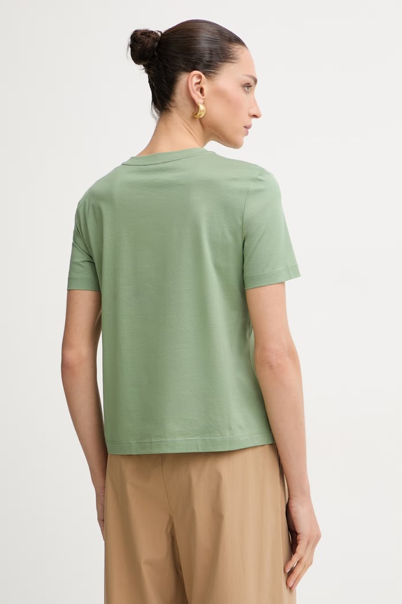 Ρούχα MM by Max Mara T-shirt γυναικείο βαμβακερό LICENZA 2616941108600 πράσινο