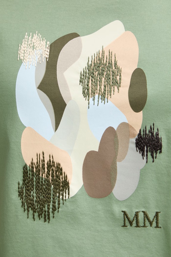 MM by Max Mara T-shirt γυναικείο βαμβακερό LICENZA 2616941108600 πράσινο