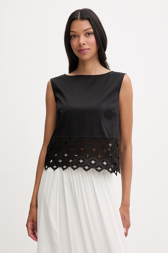 Max Mara Beachwear top plażowy damski MAGGIO czarny 2616161039600