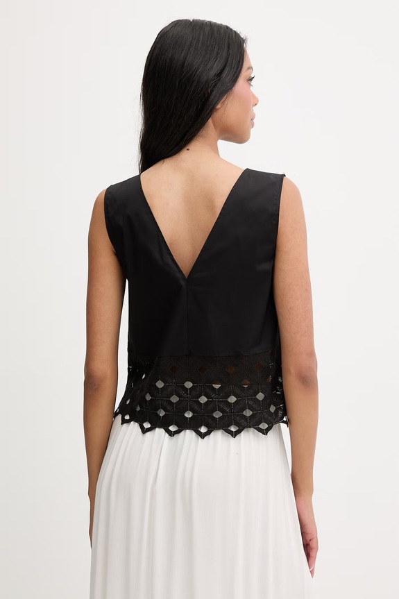 Odzież Max Mara Beachwear top plażowy damski MAGGIO 2616161039600 czarny