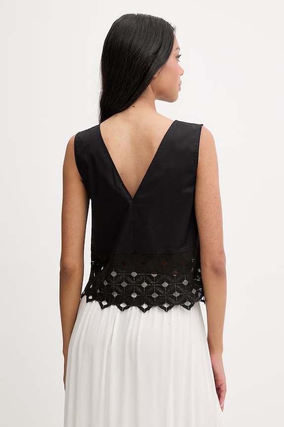 Odzież Max Mara Beachwear top plażowy damski MAGGIO 2616161039600 czarny