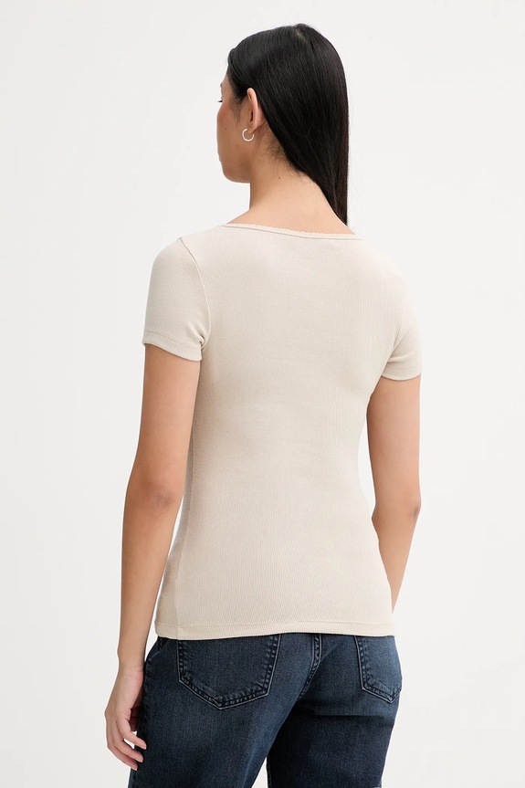 Ruházat Tommy Jeans t-shirt DW0DW21837 bézs