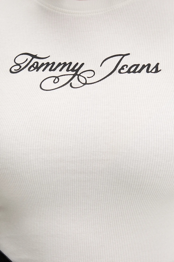 Tričko Tommy Jeans DW0DW21838 biela