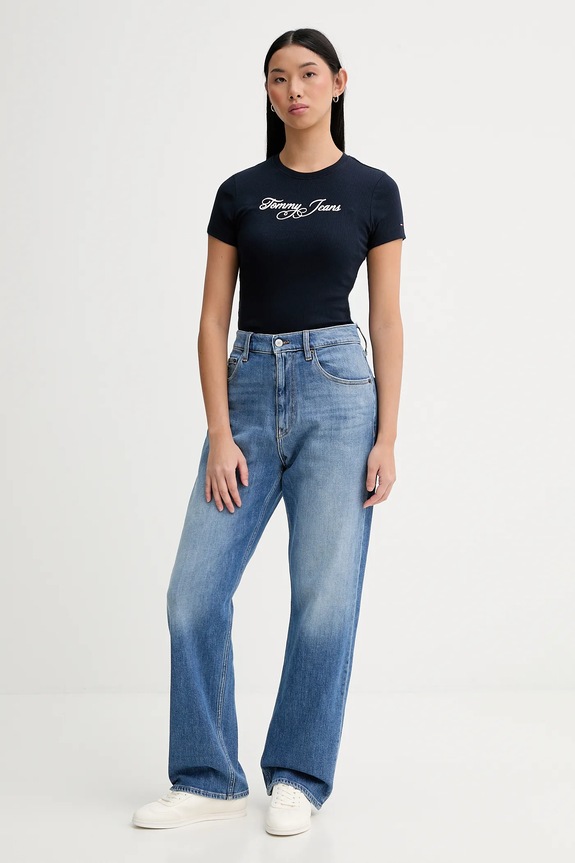 Tričko Tommy Jeans DW0DW21838 námořnická modř SS26