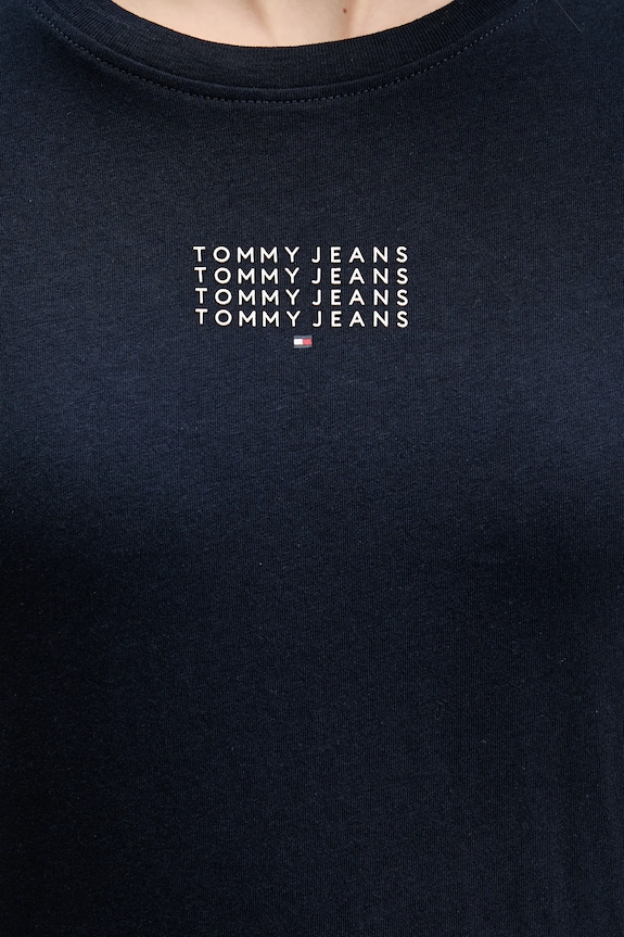 Tommy Jeans tricou din bumbac DW0DW21841 bleumarin