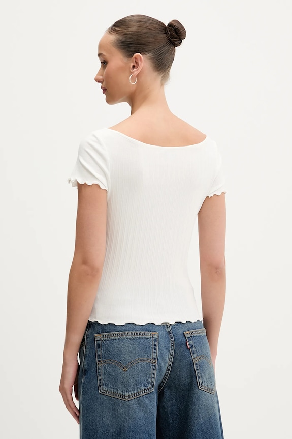 Îmbrăcăminte Tommy Jeans tricou DW0DW22460 bej