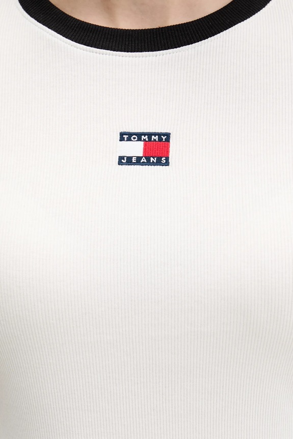 Tričko Tommy Jeans DW0DW22575 béžová
