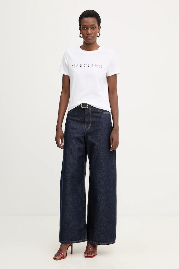 Marciano by Guess t-shirt MABEL 6RGI02.6008A biały SS26