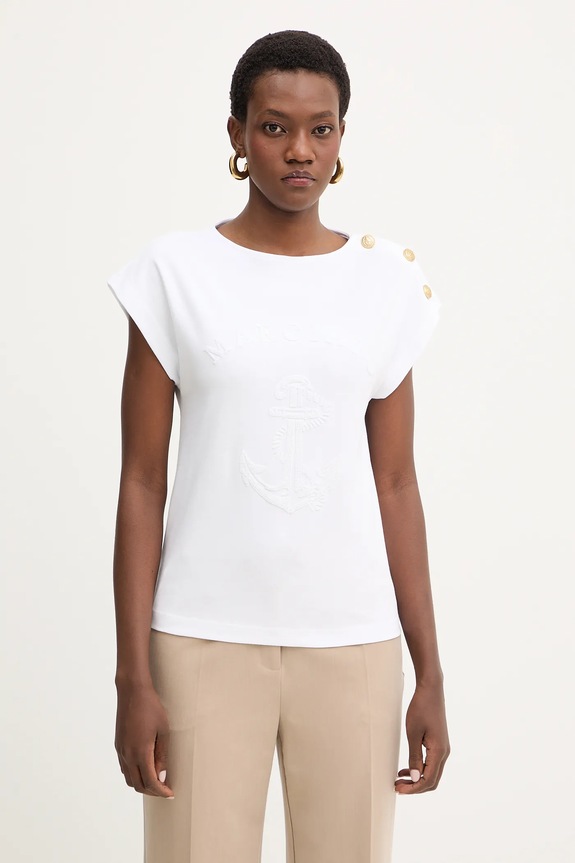 Marciano by Guess t-shirt bawełniany LYRIS regular biały 6RGI03.6362A