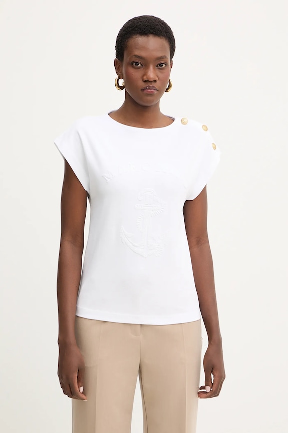 Marciano by Guess t-shirt bawełniany LYRIS regular biały 6RGI03.6362A