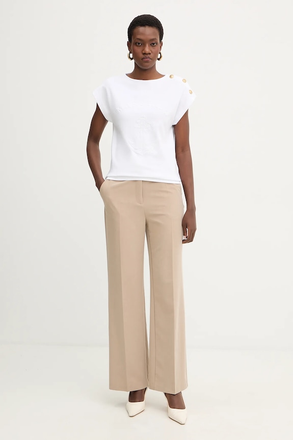 Marciano by Guess t-shirt bawełniany LYRIS 6RGI03.6362A biały SS26