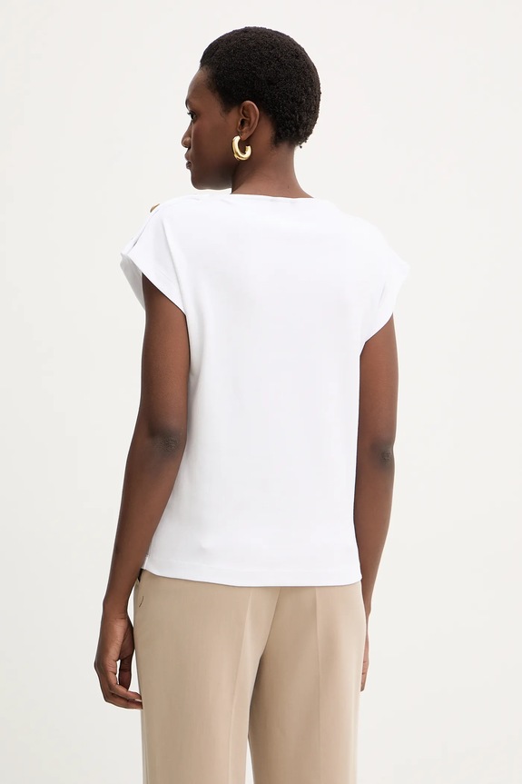 Odzież Marciano by Guess t-shirt bawełniany LYRIS 6RGI03.6362A biały